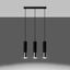HANGING LAMP LOOPEZ 3L BLACK/CHROME GU10 3X40W IP20 thumbnail 3
