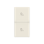Rocker cover dimmer symbol - 1M - Total White thumbnail 1