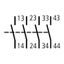Auxiliary contact for contacter size 2-3, 4 NO thumbnail 2
