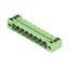 PCB plug-in connector, male header, Flange, THT solder connection, 5.08 mm, Number of poles: 8, 90°, Solder pin length (l): 3.2 mm, tinned, Pale green, Box thumbnail 4
