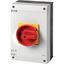 P3-63/I4/SVB/HI11-NA Main switch, P3, 63 A, surface mounting, 3 pole, 1 N/O, 1 N/C, Emergency switching off function, With red rotary handle and yellow locking ring, UL/CS thumbnail 3
