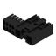 PCB plug-in connector, male header, closed side, Middle screw flange, THT solder connection, 7.62 mm, Number of poles: 2, 270°, Solder pin length (l): 3.5 mm, tinned, black, Box thumbnail 4