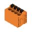 Printed circuit board terminals, 5.08 mm, Number of poles: 4, 180°, Solder pin length (l): 3.5 mm, tinned, orange, PUSH IN with actuator, Clamping range, max. : 2.5 mm², Box thumbnail 4