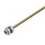 Built-in plugs, M8 thread, Female socket, straight, Mounting thread: M8, Number of poles: 8, Strand / cable length: 0.2 m thumbnail 1