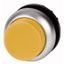 M22-DRLH-Y Illuminated pushbutton actuator, RMQ-Titan, Extended, maintained, yellow, Blank, Bezel: titanium thumbnail 1