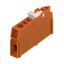 Printed circuit board terminals, 5.08 mm, Number of poles: 1, 90°, Solder pin length (l): 4.5 mm, tinned, orange, Clamping yoke connection, Clamping range, max. : 6 mm², Box thumbnail 1