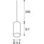 FITU E27 pendulum luminaire, E27, max. 60W, round, ruby thumbnail 8