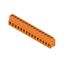 Printed circuit board terminals, 5.08 mm, Number of poles: 15, 90°, Solder pin length (l): 3.5 mm, tinned, orange, Clamping yoke connection, Clamping range, max. : 2.5 mm², Box thumbnail 3