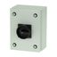 Main switch, P1, 40 A, surface mounting, 3 pole, STOP function, With black rotary handle and locking ring, Lockable in the 0 (Off) position, in steel thumbnail 4