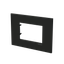 Frame - 1-gang / 3-modules - Niessen logo - S - Matt Black thumbnail 2