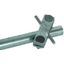 Connection clamp f. tubular earth rod St/tZn D 27mm f. Rd 7-10/Fl -40m thumbnail 1