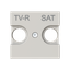 Cover plate for TV-R/SAT - 2M - Dune thumbnail 1