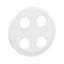 DOUBLE BINDING POST 2OUTLETS ROCKER WHITE thumbnail 1