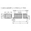 Terminal strip without push-buttons with fixing flanges gray thumbnail 1