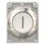 M30I-FD-W-X1 Pushbutton, RMQ-Titan, flat, momentary, White, inscribed 1, Front ring stainless steel thumbnail 4
