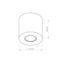 Ceiling lamp ORBIS concrete beige thumbnail 5