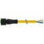 M12 female 0° with cable Lite PVC 5x0.34 ye UL/CSA 5m thumbnail 1