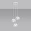 HANGING LAMP TULOS 3P WHITE E27 3X60W IP20 thumbnail 2