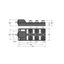 Passive actuator/sensor junction box, M12 x 1 6-port, with integral homerun cable   TB-6M12-4P2-10/TXL thumbnail 1