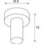 FITU, ceiling light, A60, polished aluminium, with R2 canopy thumbnail 2
