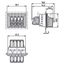 Feedthrough terminal block;lever;Plate thickness: 3 mm;gray thumbnail 4