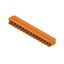 PCB plug-in connector, male header, Dovetails for fixing blocks, THT solder connection, 5.00 mm, Number of poles: 15, 90°, Solder pin length (l): 3.2 mm, tinned, orange, Box thumbnail 3