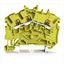 3-conductor through terminal block with push-button 2.5 mm² yellow thumbnail 1