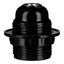 Lampholder E27 Bakelite Threaded + Ring Black thumbnail 2