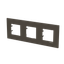 Frame 3-gang - Niessen logo - Anthracite thumbnail 2