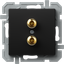 SOCKET AUDIO 2xRCA BK XO 4417209 thumbnail 1