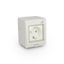Single Schuko surface-mounted socket GPNS IP55 "AQUA55" thumbnail 1
