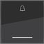 Seesaw 1-v, bell symbol, large text field, clear lens, A.x/C.x, matte black thumbnail 1
