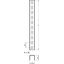 U support 3-sided perforated 50x50x500 Steel Hot-dip galvanised 85 µm  thumbnail 2