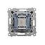 Two-way switch without pictogram, (module), Simon 24, IP20/IP44, 10AX, graphite mat thumbnail 2