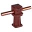 Conductor holder DEHNsnap plastic brown H 36mm f. Rd 8mm with M8 threa thumbnail 1