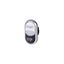 M22-DDL-WS-GB1/GB0 Double actuator pushbutton, RMQ-Titan, Actuators and indicator lights non-flush, momentary, White lens, white, black, inscribed, Bezel: titanium, STAR thumbnail 8