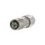 M12 jack, X-coded, IP67, Cat. 6A, Ø 6-9.7 mm, field assembly, straight thumbnail 2