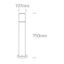 ANTHRACITE POLE 35cm E27 20W thumbnail 2