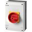 P3-63/I4/SVB/HI11-NA Main switch, P3, 63 A, surface mounting, 3 pole, 1 N/O, 1 N/C, Emergency switching off function, With red rotary handle and yellow locking ring, UL/CS thumbnail 2