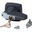 K2DG/C Rotary handle, 8mm, door installation, gray, cylinder lock thumbnail 4