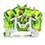3-conductor ground terminal block with push-button 2.5 mm² green-yello thumbnail 1