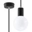 HANGING LAMP EDISON BLACK E27 1X60W IP20 thumbnail 1