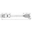pre-assembled connecting cable Eca Socket/open-ended blue thumbnail 5