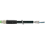 M8 male 0° A-cod. with cable shielded PUR 3x0.34 bk 3.5m thumbnail 1