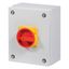 P3-63/SE3/SVB/HI11 Main switch, P3, 63 A, surface mounting, 3 pole, 1 N/O, 1 N/C, Emergency switching off function, With red rotary handle and yellow locking ring, Locka thumbnail 6