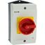 P1-25/I2-SI/HI11 Safety switch, P1, 25 A, 3 pole, 1 N/O, 1 N/C, Emergency switching off function, With red rotary handle and yellow locking ring, Lockable in position thumbnail 56