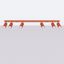 REFLECTORS ON A LONGITUDINAL CEILING STRIP IN RED COLOUR 6XGU10 CARBON thumbnail 10