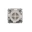 Computer socket RJ45 category 5e + telephone socket RJ12, light gray matt thumbnail 2
