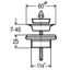UNI-valve 11/4"x55, chrome thumbnail 2