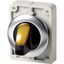 M30I-FWLKV-Y Illuminated selector switch actuator, RMQ-Titan, with thumb-grip, maintained, 2 positions (V position), yellow, Front ring stainless steel thumbnail 2